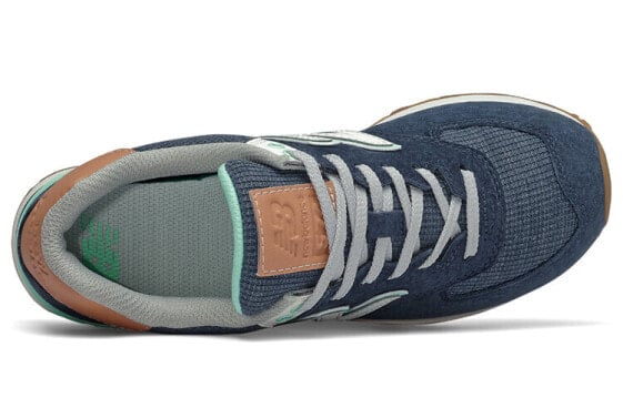 Для бега New Balance NB 574 Running Shoes Women's Low-Top Blue/White Green WL574BCM