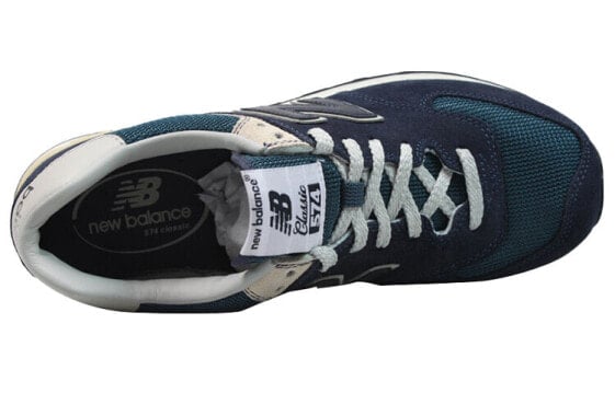 Для бега New Balance NB 574 Running Shoes Unisex Low-Top Marine Blue ML574VN
