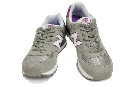 Для бега New Balance NB 574 Series Running Shoes Women's Low-Top Gray Purple WL574CPG