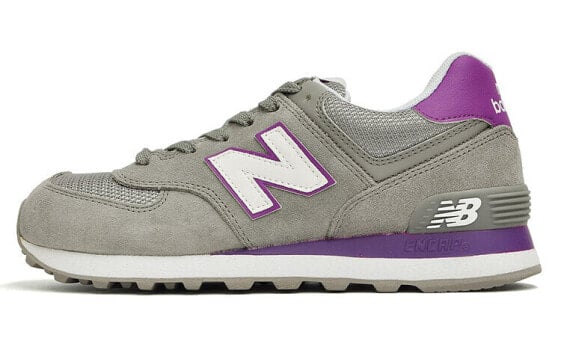 Для бега New Balance NB 574 Series Running Shoes Women's Low-Top Gray Purple WL574CPG