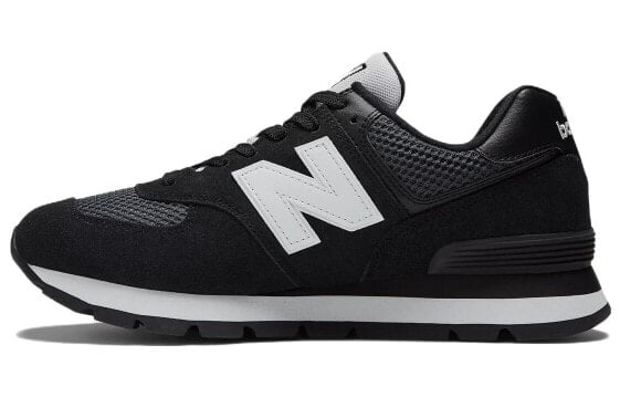 Для бега New Balance NB 574 Series Running Shoes Men Low-Top Black White ML574DGO