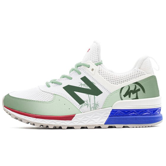 Для бега New Balance NB 574 Sport Running Shoes Unisex Low-Top Green Bamboo MS574SCN