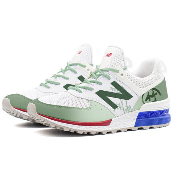 Для бега New Balance NB 574 Sport Running Shoes Unisex Low-Top Green Bamboo MS574SCN