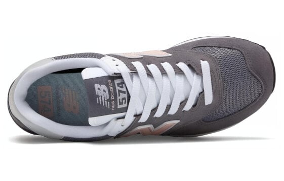 Для бега New Balance NB 574 Running Shoes Women's Low-Top Gray Pink WL574BTA