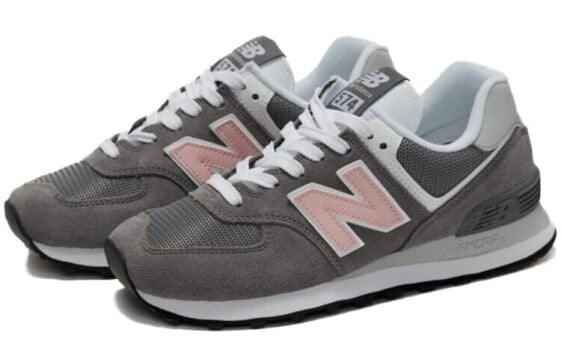 Для бега New Balance NB 574 Running Shoes Women's Low-Top Gray Pink WL574BTA