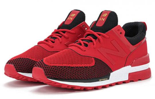 Для бега New Balance NB 574 Running Shoes Unisex Low-Top True Red MS574CNY