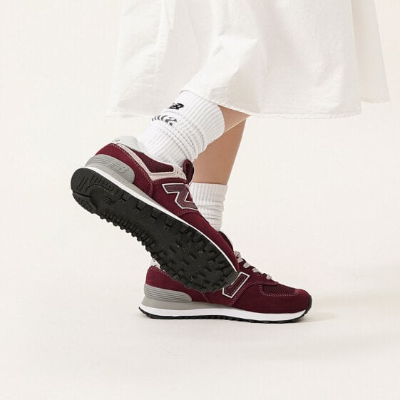 Для бега New Balance 574 Burgundy White ML574EVM