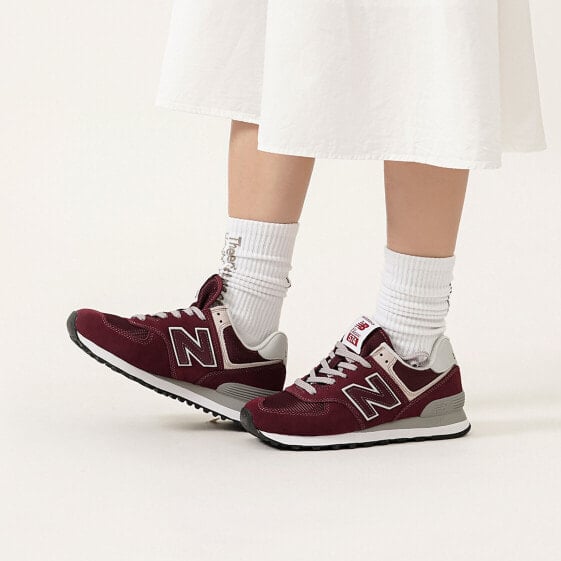 Для бега New Balance 574 Burgundy White ML574EVM