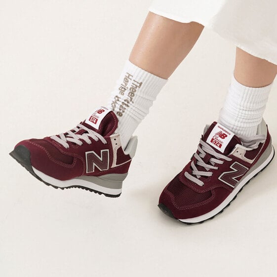 Для бега New Balance 574 Burgundy White ML574EVM