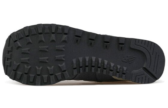 Для бега New Balance NB 574 Series Running Shoes Unisex Low-Top Gray White Black ML574HD2