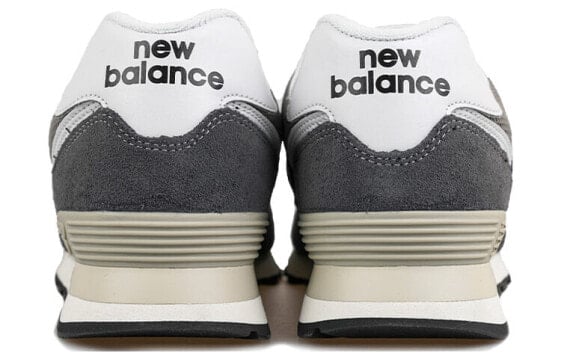 Для бега New Balance NB 574 Series Running Shoes Unisex Low-Top Gray White Black ML574HD2