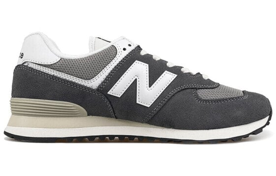 Для бега New Balance NB 574 Series Running Shoes Unisex Low-Top Gray White Black ML574HD2
