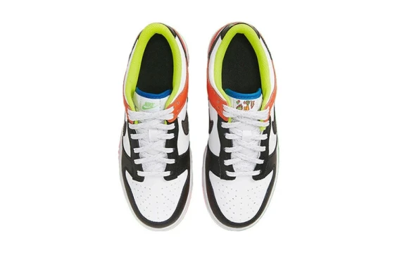 Nike Dunk Abrasion Resistant Low Top Skateboard Shoes Men's White Blue DD1391-100(Team285-男款雪海之谜)