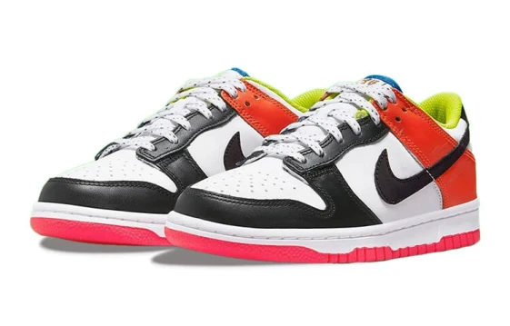 Nike Dunk Abrasion Resistant Low Top Skateboard Shoes Men's White Blue DD1391-100(Team285-男款雪海之谜)