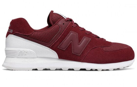 Для бега New Balance NB 574 Running Shoes Unisex Low-Top Scarlet/White ML574WC