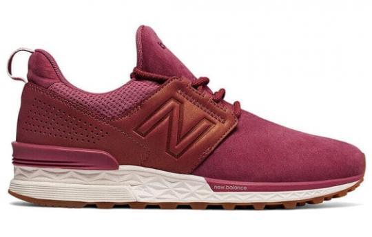 Для бега New Balance NB 574 Sport Running Shoes Women's Low-Top Dragon Fruit Red WS574DP