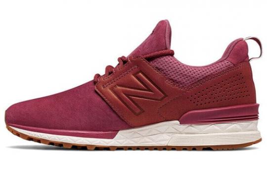 Для бега New Balance NB 574 Sport Running Shoes Women's Low-Top Dragon Fruit Red WS574DP