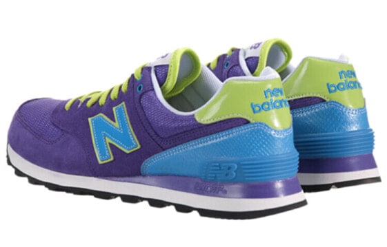 Для бега New Balance NB 574 Series Running Shoes Women's Low-Top Purple/Blue Green WL574BFU