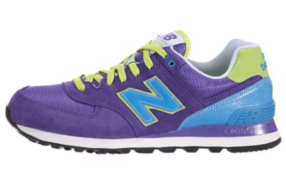 Для бега New Balance NB 574 Series Running Shoes Women's Low-Top Purple/Blue Green WL574BFU