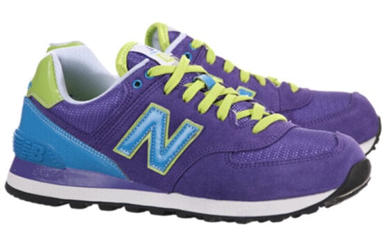 Для бега New Balance NB 574 Series Running Shoes Women's Low-Top Purple/Blue Green WL574BFU