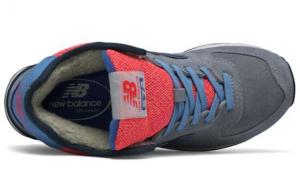 Для бега New Balance NB 574 Series Running Shoes Women's Mid-Top Gray Red/Blue/White WH574WC