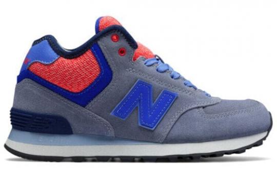 Для бега New Balance NB 574 Series Running Shoes Women's Mid-Top Gray Red/Blue/White WH574WC