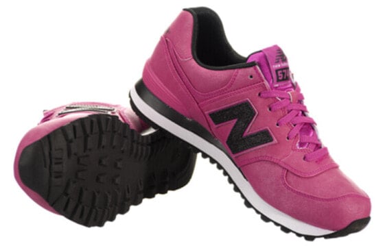 Для бега New Balance NB 574 Running Shoes Women's Low-Top Rose Red/Black WL574MGR