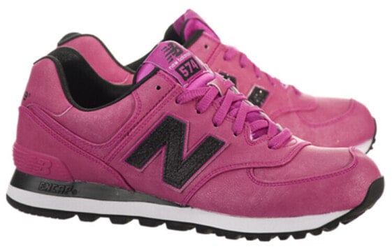 Для бега New Balance NB 574 Running Shoes Women's Low-Top Rose Red/Black WL574MGR