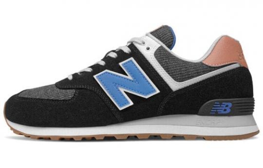 Для бега New Balance NB 574 Series Running Shoes Unisex Low-Top Blue Black ML574TYE