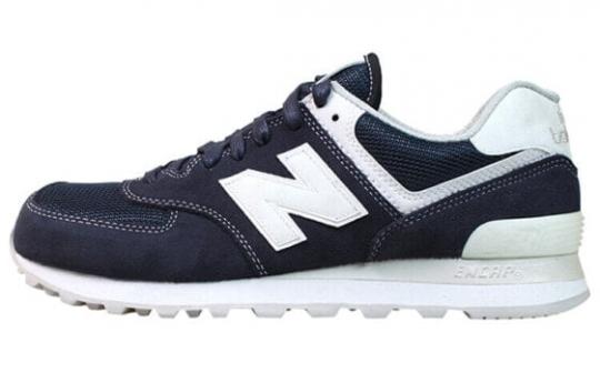 Для бега New Balance NB 574 Running Shoes Unisex Low-Top Navy Blue ML574SEE