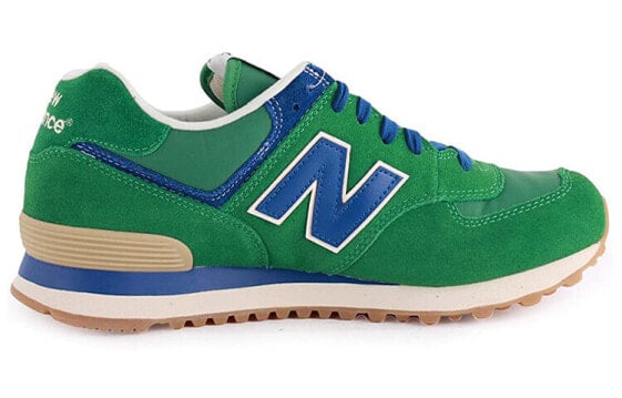 Для бега New Balance NB 574 Running Shoes Men Low-Top Green Blue ML574VGR
