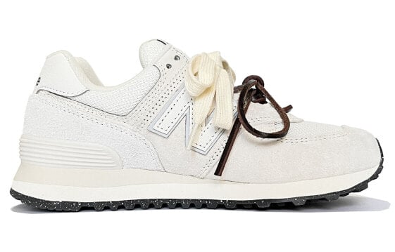 Для бега New Balance NB 574 Running Shoes Unisex Low-Top White Gray U574LS2