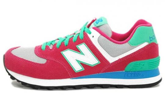 Для бега New Balance NB 574 Running Shoes Women's Low-Top Pink/Green WL574CPV