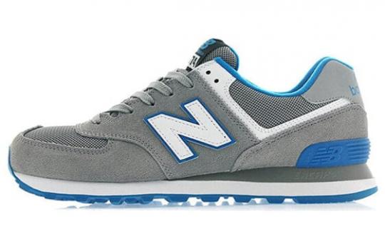 Для бега New Balance NB 574 Series Running Shoes Unisex Low-Top Gray Blue ML574CPH