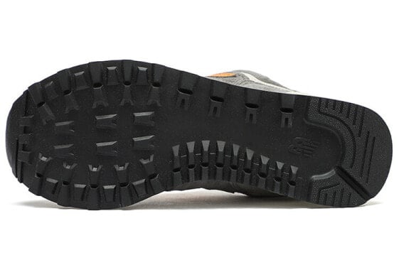 Для бега New Balance NB 574 Running Shoes Unisex Low-Top Linen Gray/Orange Yellow ML574PM2