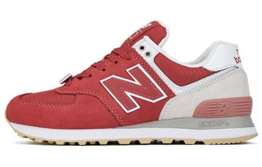 Для бега New Balance NB 574 Series Running Shoes Women's Low-Top Red White WL574TAD