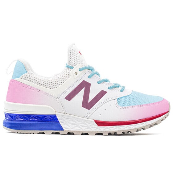 Для бега New Balance NB 574 Sport Running Shoes Unisex Low-Top Blue/Pink MS574SCN