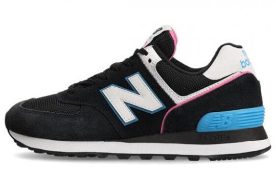 Для бега New Balance 574 Black Vibrant Sky Pink Women's WL574CK2