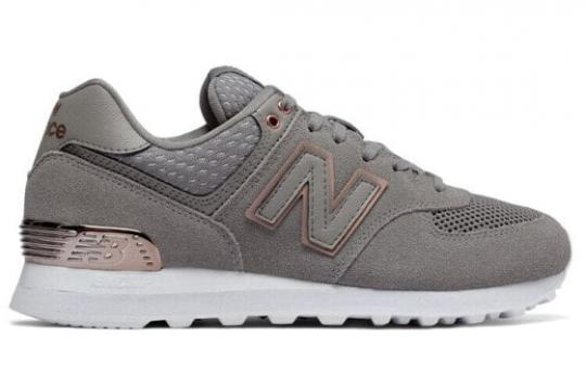 Для бега New Balance NB 574 Running Shoes Women's Low-Top Magnetic Gray WL574FSC