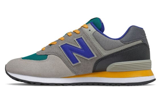 Для бега New Balance NB 574 Running Shoes Unisex Low-Top Gray Blue ML574MB2