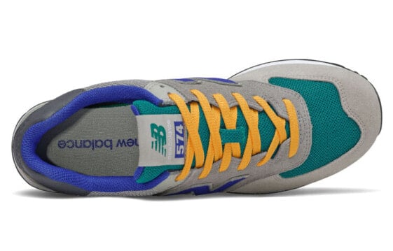 Для бега New Balance NB 574 Running Shoes Unisex Low-Top Gray Blue ML574MB2