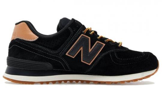 Для бега New Balance NB 574 Series Running Shoes Unisex Low-Top Black/Light Khaki ML574XAB