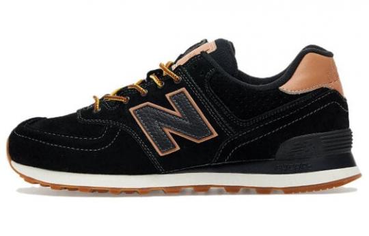 Для бега New Balance NB 574 Series Running Shoes Unisex Low-Top Black/Light Khaki ML574XAB