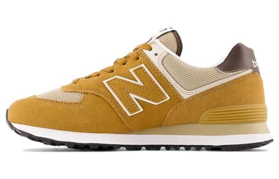 Для бега New Balance NB 574 Running Shoes Unisex Low-Top Yellow White U574OS2