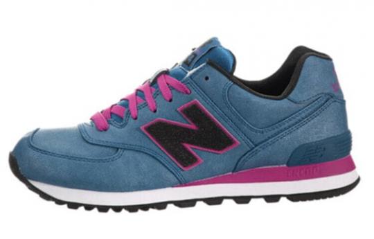 Для бега New Balance NB 574 Running Shoes Women's Low-Top Cobalt Blue/Rose Red WL574MBR