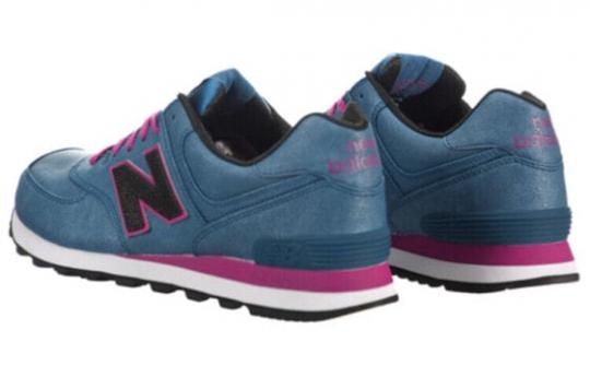 Для бега New Balance NB 574 Running Shoes Women's Low-Top Cobalt Blue/Rose Red WL574MBR