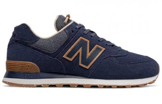 Для бега New Balance NB 574 Running Shoes Unisex Low-Top Navy Blue ML574SOH