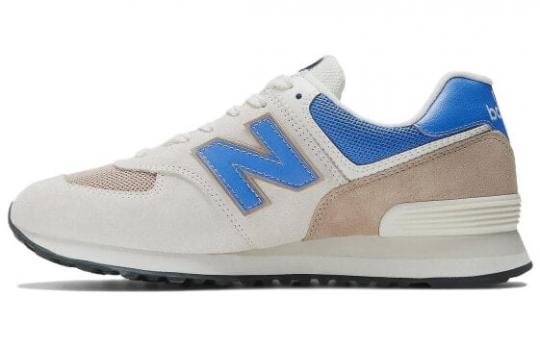 Для бега New Balance NB 574 Series Running Shoes Unisex Low-Top Beige Blue U574UY2