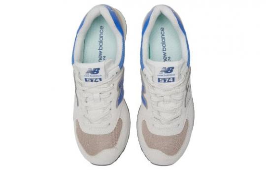 Для бега New Balance NB 574 Series Running Shoes Unisex Low-Top Beige Blue U574UY2