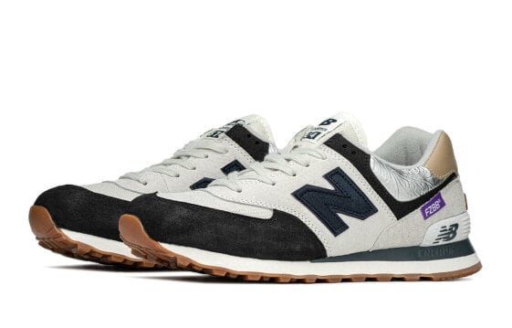 Для бега New Balance NB 574+ Running Shoes Unisex Low-Top Gray Blue ML574LGI